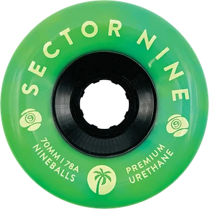 Sec9 Nineballs 70mm 78a  Green Goblin - Skateboard Wheels (Set Of Four)