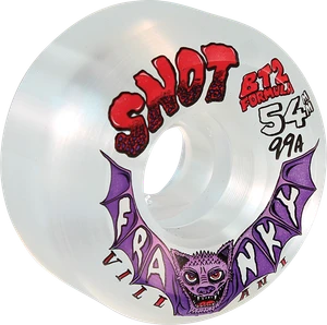 Snot Villani Conical 54mm 99a Clear - Skateboard Wheels (Set Of Four)