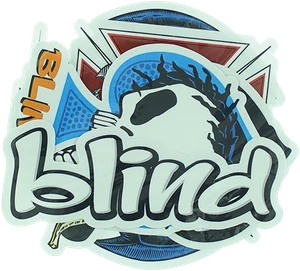 Blind 5/pack Assorted Logos Stickers