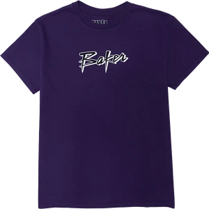 Baker Purple Pain Ss M-purple - Skateboard Tshirt