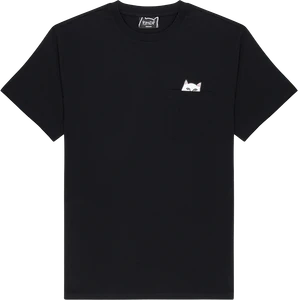 Rnd Lord Nermal Pocket Ss Xs-black - Skateboard Tshirt