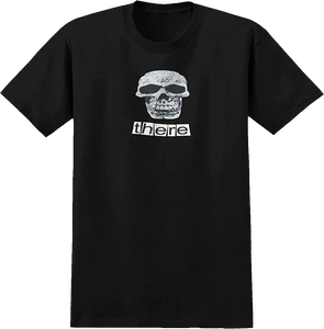 There Skull Ss S-black/black/white Print - Skateboard Tshirt