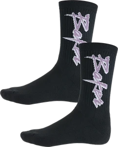 Baker Purple Pain Crew Socks Black - Skateboard Socks