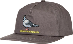 Ah Lil Pigeon Snapback Adj-grey/yellow - Skateboard Hat