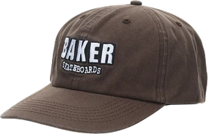 Baker Classic Logo Dad Hat Adj- Brown - Skateboard Hat