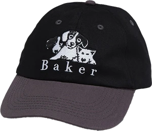 Baker Where My Dogs At Hat Adj- Black - Skateboard Hat