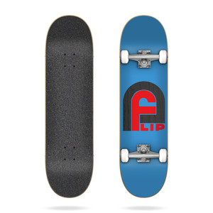 Flip Gate Logo Blue Complete 7.87 - Complete Skateboard