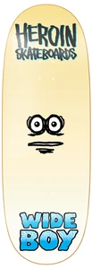 Heroin Team Wide Boy Face Shaped Deck 10.75 - Skateboard Deck