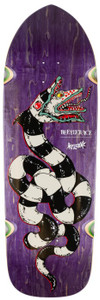 Welcome X Beetlejuice Sandworm On Magic Bullet Shaped Deck 10.50 X 33.00 - Skateboard Deck