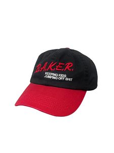 Baker Narc Dad Hat Black/red - Skateboard Hat
