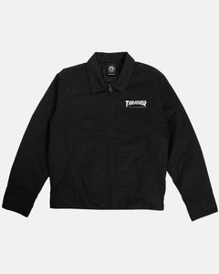 Thrasher Embroidered Mag Insulated Mechanic Jacket Black L - Skateboard Jacket