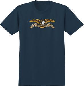 Anti-hero Eagle Midnight Blue Premium Ss L - Skateboard Tshirt