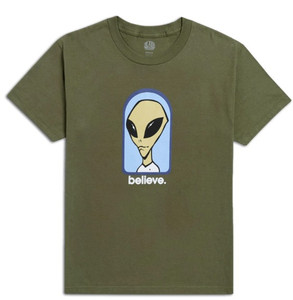 Alien Workshop Believe Fatigue Green Ss Xl - Skateboard Tshirt