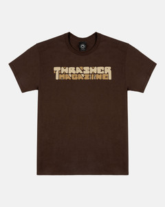 Thrasher Blocks Dark Chocolate Ss Xl - Skateboard Tshirt