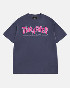 Thrasher Parra Mag Vintage Navy Ss M - Skateboard Tshirt