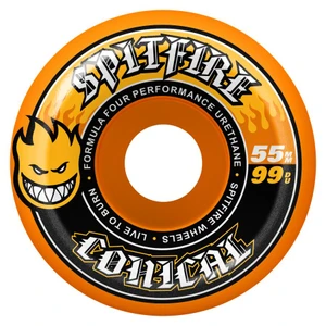 Spitfire Formula Four Conical Orange 55mm 99d (set Of 4) - Skateboard Wheels