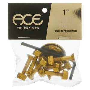 Ace Trucks - 1" Allen Hardware Set Gold - Skateboard Hardware