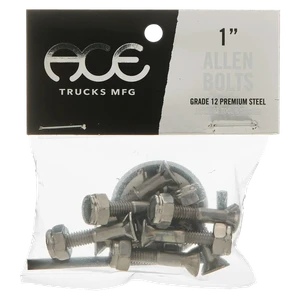 Ace Trucks - 1" Allen Hardware Set Silver - Skateboard Hardware