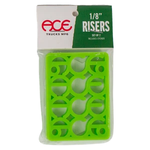 Ace Trucks - Shims Riser Pads 1/8" Green - Skateboard Risers