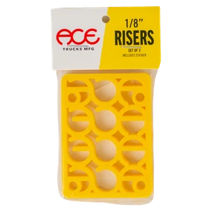Ace Trucks - Shims Riser Pads 1/8" Yellow - Skateboard Risers