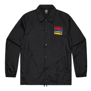 Thrasher - Sticker Coach Jacket Xl-black - Skateboard Jacket