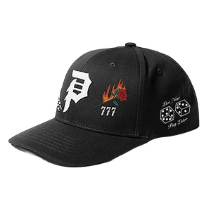 Primitive - Vegas Hat Adj-black - Skateboard Hat