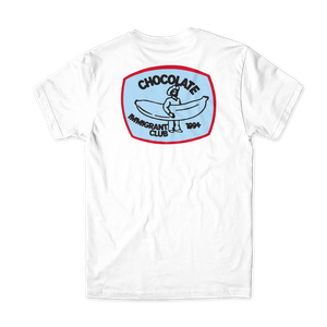 Chocolate Immigrant Club White Ss L - Skateboard Tshirt