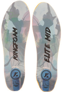 Footprint Kingfoam Elite Quantum Heel Infinity Foam Grey Camo/black High 5mm Toe/10mm Heel Insoles Small (3-8)