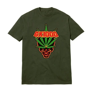 Gx1000 Leaf Surplus Green Ss Xl - Skateboard Tshirt