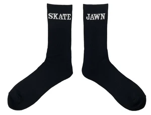 Skate Jawn Logo Socks Black - Skateboard Socks