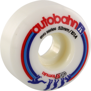 Autobahn - Evolution 52mm 101a White - (Set of Four) Skateboard Wheels Autobahn - Evolution 52mm 101a White - (Set of Four) Skateboard Wheels