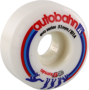 Autobahn - Evolution 51mm 101a White - (Set of Four) Skateboard Wheels Autobahn - Evolution 51mm 101a White - (Set of Four) Skateboard Wheels