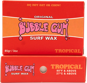 Bubble Gum - Gum Original Tropical Single Bar - Surfboard Wax