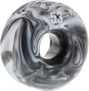 Essentials - Blk & Wht Swirl 53mm Ppp - (Set of Four) Skateboard Wheels Essentials - Blk & Wht Swirl 53mm Ppp - (Set of Four) Skateboard Wheels