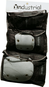 Industral Trucks - 3pc Pad Set Xs - Blk / Wht Cap Ppp - Skateboard Pads Industral Trucks - 3pc Pad Set Xs - Blk / Wht Cap Ppp - Skateboard Pads