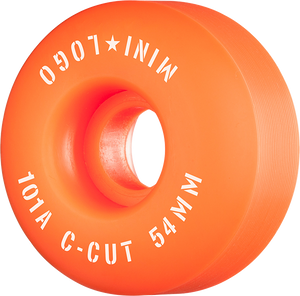 Mini Logo - Logo C - Cut 54mm 101a Org Ppp - (Set of Four) Skateboard Wheels