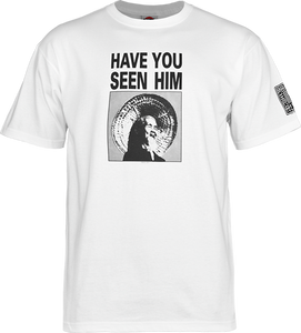 Powell Peralta - Have You Seen Him Ss S - White - Skateboard Tshirt Powell Peralta - Have You Seen Him Ss S - White - Skateboard Tshirt