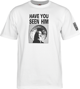 Powell Peralta - Have You Seen Him Ss M - White - Skateboard Tshirt Powell Peralta - Have You Seen Him Ss M - White - Skateboard Tshirt