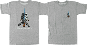 Powell Peralta - Skull & Sword Ss Xl - Grey - Skateboard Tshirt Powell Peralta - Skull & Sword Ss Xl - Grey - Skateboard Tshirt