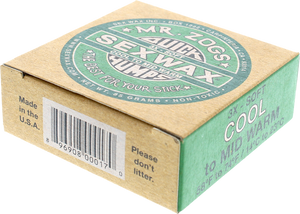 Sex Wax - Humps 3x Green - Soft - Single Bar - Surfboard Wax Sex Wax - Humps 3x Green - Soft - Single Bar - Surfboard Wax
