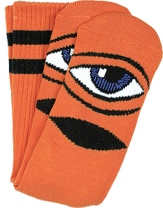 Toy Machine - Sect Eye Youth Crew Socks Orange 1pr