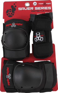 Triple Eight - 8 Saver 3 k Pads Jr Knee / Elbow / Wrist - Skateboard Pads Triple Eight - 8 Saver 3 k Pads Jr Knee / Elbow / Wrist - Skateboard Pads