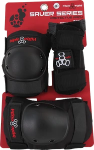 Triple Eight - 8 Saver 3 k Pads Jr Knee / Elbow / Wrist - Skateboard Pads