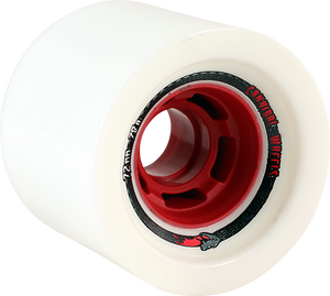 Venom - Cannibals 72mm 78a White / Red - (Set of Four) Skateboard Wheels