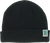 Meow - Stacked Logo Cuff Beanie Black