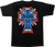 Dogtown - Cross Logo Ss S-black/blue/red/grey - Skateboard T-Shirt