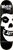 Zero - Misfits Fiend Skull Deck-8.25 Blk/wht - Skateboard Deck