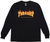 Thrasher Flame Black Ls M