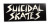 Dogtown Suicidal Skates Logo Black 6.5" Sticker