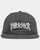 Thrasher X Toy Machine Scratch Snapback Hat Charcoal - Skateboard Hat